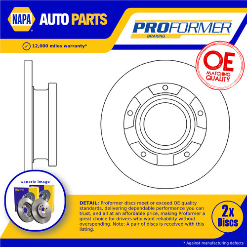 Brake discs pair solid - brake,