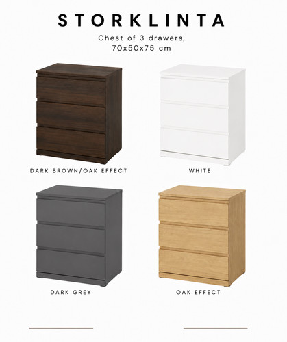 Ikea storklinta drawer chest - ikea, 3