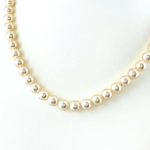 Mikimoto pearl necklace - pearl, silver
