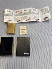 Solid Brass Marlboro experiences Zippo lighter, complete in box c1996 XII J