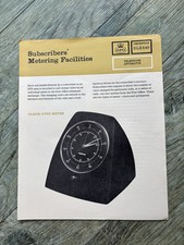 GPO Subscribers Metering Facilities Descriptive Leaflet 1960/70s