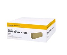Amazon Commercial V Fold Hand Towels 5000 Sheets, 20 Packs of 250 towel per pk