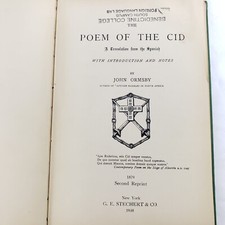 A Poem of the Cid by John