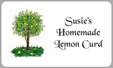 Lemon Curd Cheese Stickers Personalised Jar Labels for Homemade Preserves