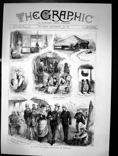 Old visit india sketches - india, in