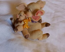 Novelty Laughing Pigs Ornament Pig Figurines