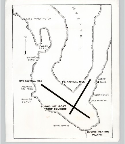 Map showing boeing aqua jet - showing, aqua-jet