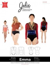 Jalie Paper Sewing Pattern 4349 Emma Surplice Neck Leotard