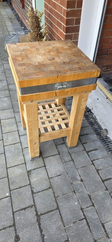 Wooden butchers block chopping - butchers,