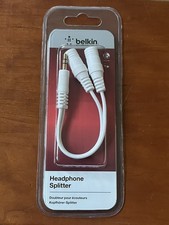 Belkin Audio Extension Cable Male To Femal X2 headphone splitter 