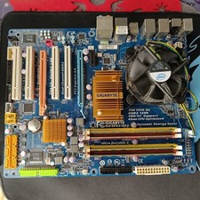 intel core 2 quad q9550 Gigabyte motherboard 4gb Ram + GV-NX72G512E2