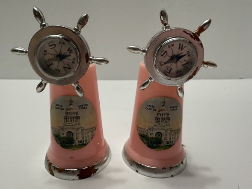 Vintage salt pepper shakers - salt,