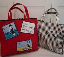 Vintage Lulu Guinness Bag Beach Themed Bag In A Bag Excellent Condition!