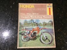 HONDA CR125, MT125 & MR175 ELSINORE 1973 to 1976 SERVICE REPAIR MANUAL BY HAYNES
