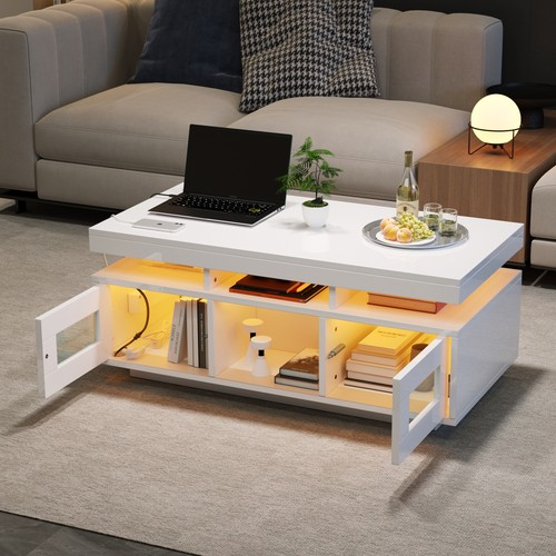 High gloss coffee - high, table