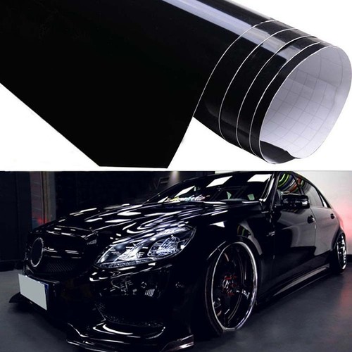 152cm gloss black vinyl - black,
