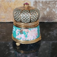 The Franklin Mint Scheherazade Trinket Music Box Faberge