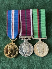 ERII Golden Jubilee, UDR LSGC & RUC Service Miniature Medal Group.