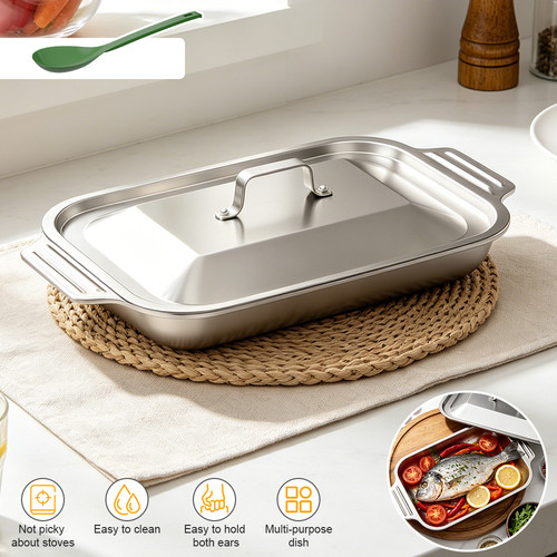 Stainless steel baking tray - stainless,
