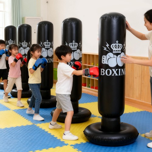 Inflatable boxing bag 63in - boxing,