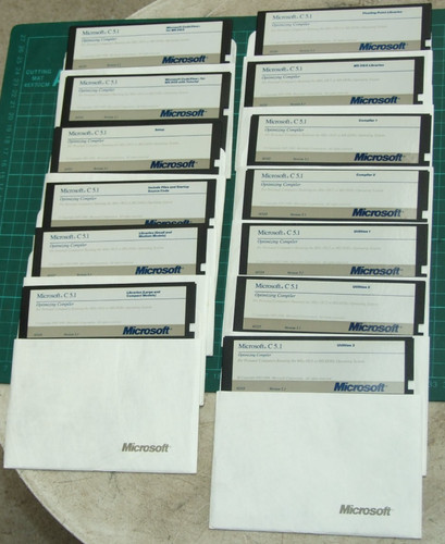 25in 2mb 360k - 13, disks