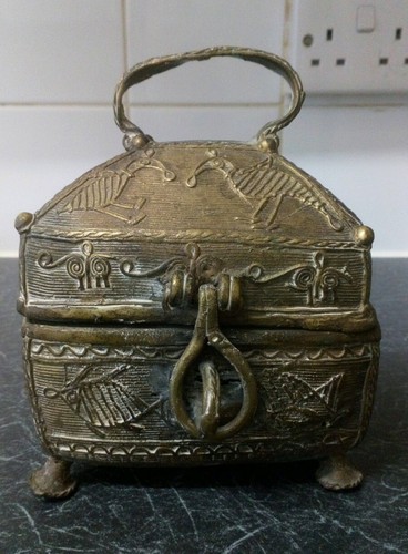 Antique indian brass - antique, decorated