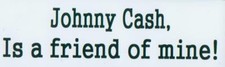 JOHNNY CASH Fan Bumper