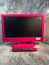 Logik L19LDVP11 19" HD LED TV DVD Combo 12V With Remote pink fully working