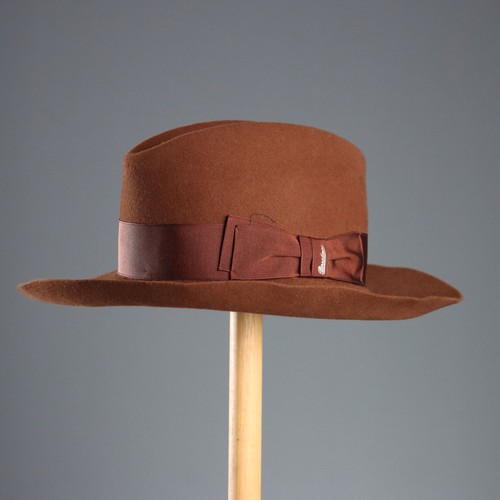Borsalino brown felt hat - borsalino,