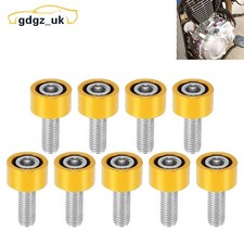 9pcs Gold M8x1.25 Exhaust