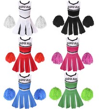 ADULT CHEERLEADER COSTUME AND