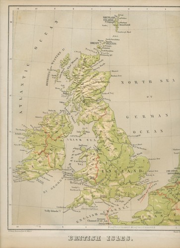 Map british isles 1879 - map,