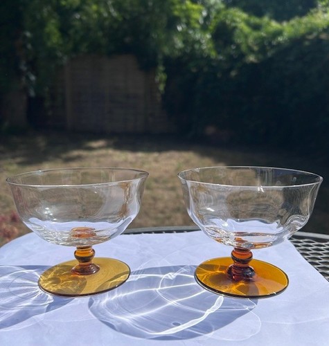 Vintage mid century glass