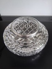 Large Cut Glass Posy Bowl With