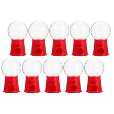 10Pcs Plastic Gumball Machines