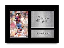 Ronaldinho Signed Barcelona