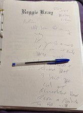Reggie Kray hand written 2