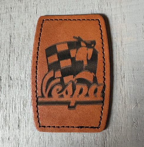Vespa logo leather - logo, badge