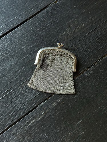Vintage chainmail coin purse - chainmail,
