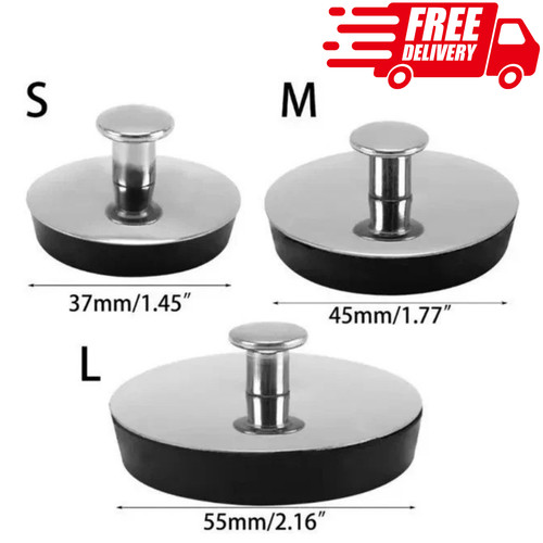 Stainless steel bath sink - sink, plug