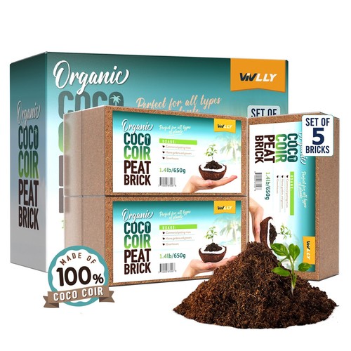 Coco coir brick lb coconut - lb,