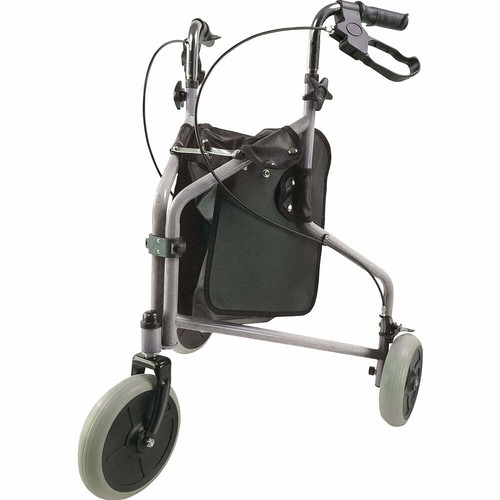 Silver three wheeled steel - wheeled,