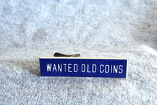 wanted old coins lapel pin