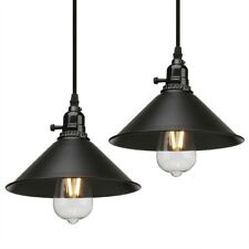 2PCS Metal Hanging Ceiling Light Industrial Pendant Light for Island Schoolhouse