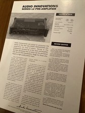 Audio Innovations Series L2 Pre Amplifier Flyer Single Sided - KP66