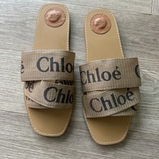 Chloe Woody Ladies Sandals Size 38 UK5 Brown