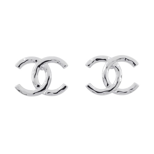 Chanel logo earrings metal - chanel,