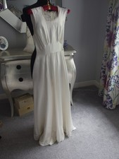 Antique Vintage 1930s Wedding Dress  size 8