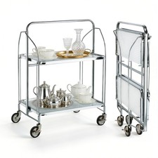 2-Tier Folding Kitchen Trolley