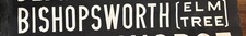 1969 Bristol area Bus blind destination - Bishopsworth (Elm Tree)
